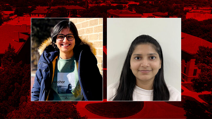 News spotlight photo of Kashish Verma (left) and Esha Kaler (right)